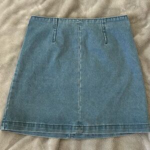 Light Wash Jean Skirt